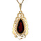 vintage Gold pendant with garnet 14 kt