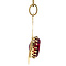 vintage Gold pendant with ruby 14 kt