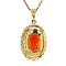 vintage Gold pendant with cameo 14 kt