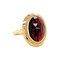 vintage Gold ring with garnet 14 krt