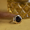 vintage Golden ring with garnet 14 kt