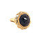 vintage Golden ring with garnet 14 kt
