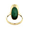 vintage Gouden ring met amazoniet 14 krt