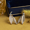 vintage Gold ear studs with diamond 18 krt
