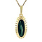 vintage Gold pendant with green spinel 14 krt