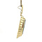 vintage Gold pendant with green spinel 14 kt