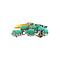 vintage Gouden broche met turkoois en diamant 18 krt