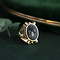 vintage Golden ring with glass cameo 18 kt