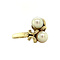 vintage Gold ring with pearls 14 krt