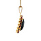 vintage Gold entourage pendant with garnet 14 kt