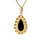 vintage Gold entourage pendant with garnet 14 kt