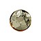 vintage Gold ring with pyrite 18 krt