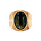 vintage Gold ring with green spinel 14 kt