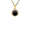 vintage Gold pendant with garnet 14 krt