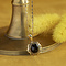 vintage Gouden hanger met granaat 14 krt