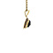 vintage Gouden hanger met granaat 14 krt