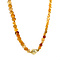 vintage Citrine necklace with gold clasp 14 kt