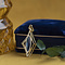 vintage Gouden hanger met topaas 18 krt