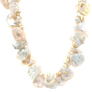 Pearl necklace with silver clasp 55 cm 925