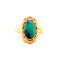 vintage Gold ring with turquoise 14 krt