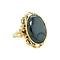 vintage Golden ring with hematite 14 kt