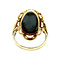 vintage Golden ring with hematite 14 kt