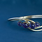vintage Vintage gold bracelet with amethyst 14 kt