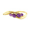 vintage Vintage gold bracelet with amethyst 14 kt