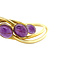 vintage Vintage gold bracelet with amethyst 14 kt