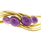 vintage Vintage gold bracelet with amethyst 14 kt