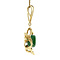 vintage Gouden hanger met turkoois 14 krt