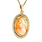vintage Gold pendant with cameo 14 kt