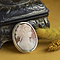 vintage Gold pendant with cameo 14 kt