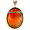 vintage Gold pendant with cameo 14 kt