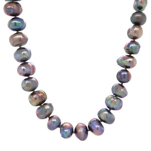 Parel collier met gouden sluiting 14 krt