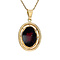 vintage Gold pendant with garnet 14 kt