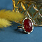 vintage Gold ring with carnelian 14 kt