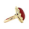 vintage Gold ring with carnelian 14 kt