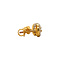 vintage Gold entourage stud earrings with zirconia 22 carat