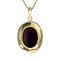 vintage Golden pendant with garnet 14 kt
