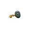 vintage Gold ear studs with black pearl 14 kt