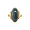 vintage Golden ring with hematite 14 kt
