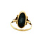 vintage Golden ring with hematite 14 kt