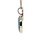 vintage Witgouden hanger met opaal doublet en diamant 18 krt