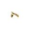 vintage Gold brooch with diamond 14 kt