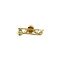 vintage Gold brooch with diamond 14 kt