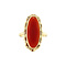 vintage Golden ring with carnelian 14 kt
