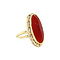 vintage Golden ring with carnelian 14 kt