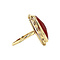 vintage Gouden ring met carneool 14 krt