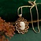 vintage Gold pendant with cameo 18 krt